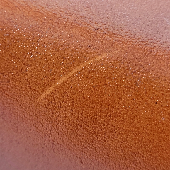 Patricia Nash Cognac Leather Top Handle Satchel Handbag With Crossbody Strap - Picture 8 of 12